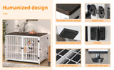 Multifunctional Wooden Dog Crate With Removable Tray