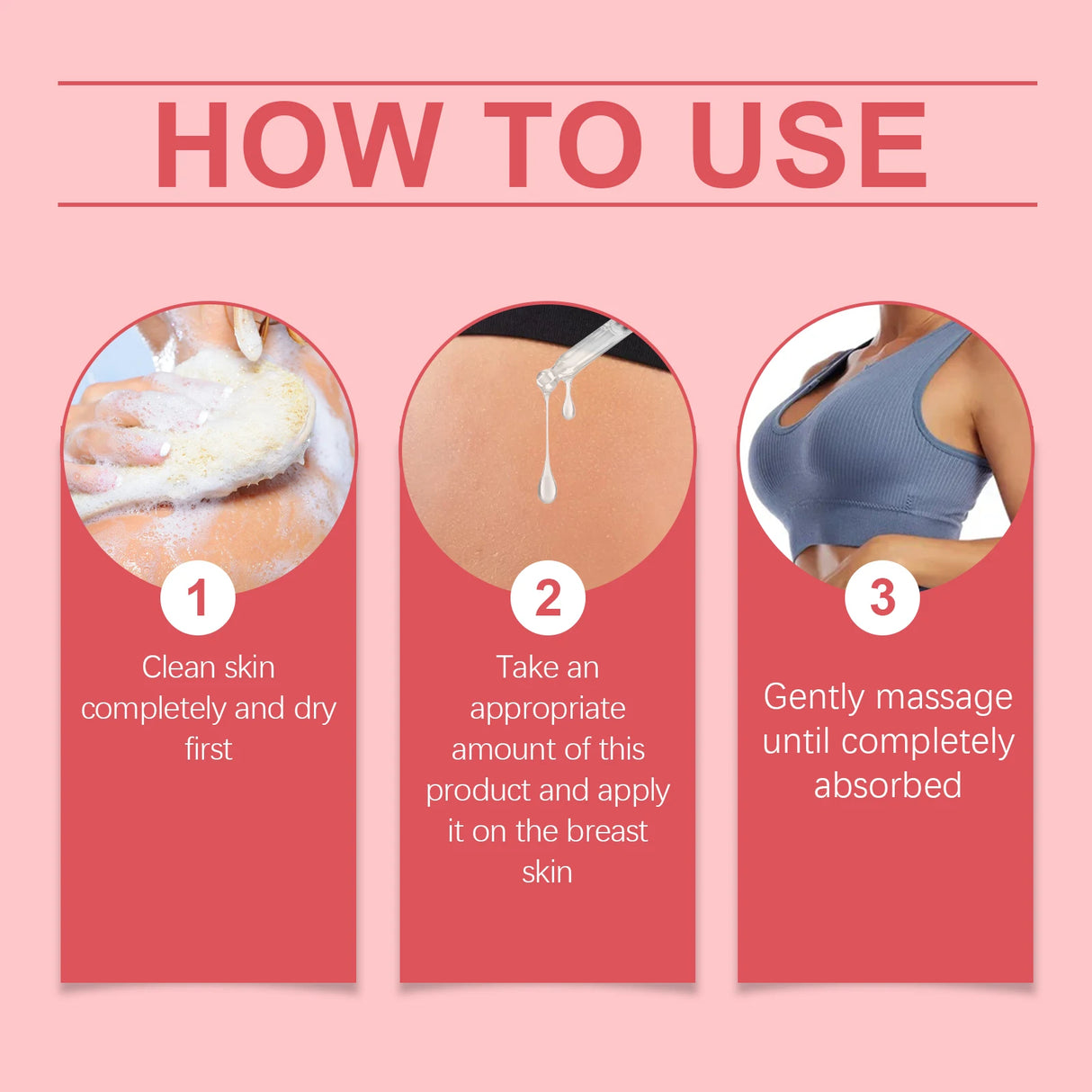 Herbal Breast Enlargement Massage Oil for Elastic Skin
