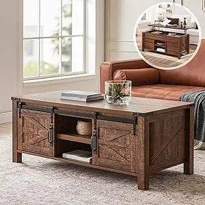 Farmhouse Lift-Top Coffee Table - Sleep Galleria