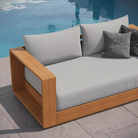 Acacia Wood Outdoor Patio Loveseat - XMSJ - Sleep Galleria