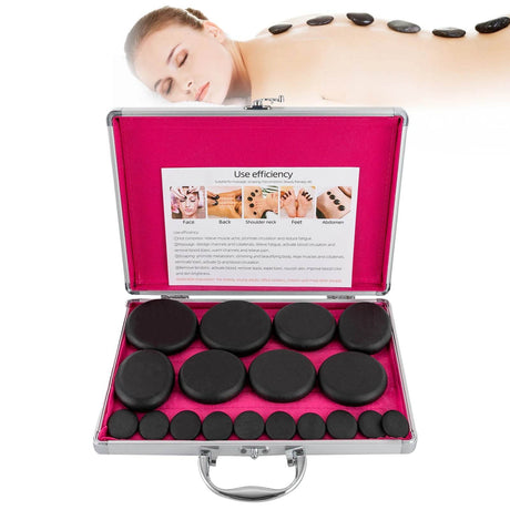 Heated Jade Massage Stones for Whole Body Relaxation - Sleep Galleria