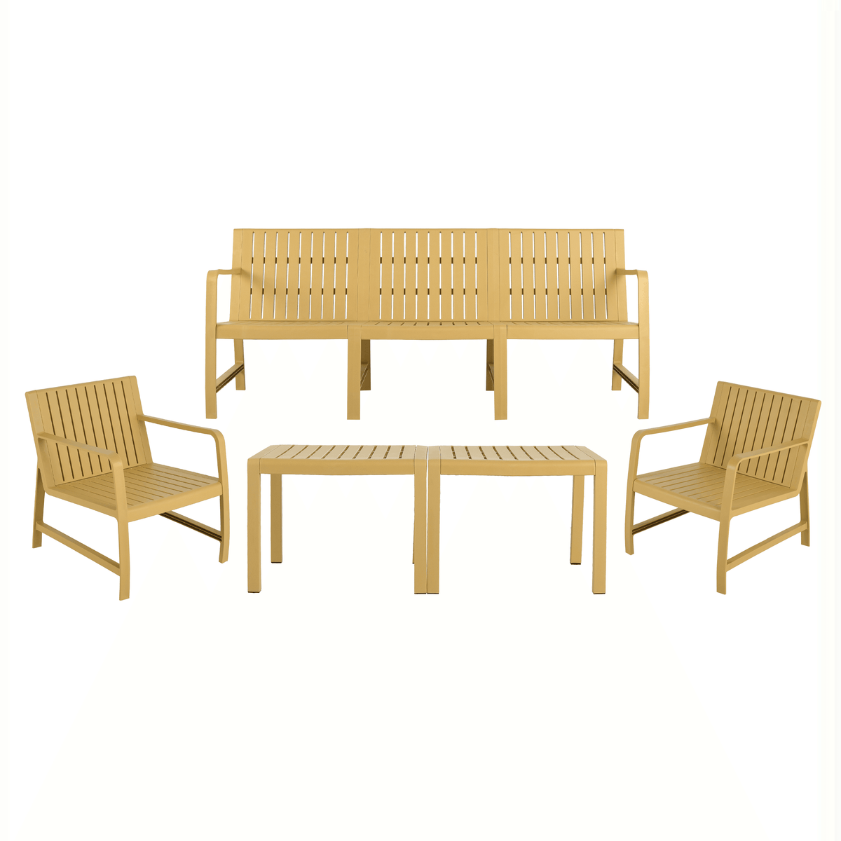 5-Piece Indoor Outdoor Waterproof Polypropylene Furniture Set