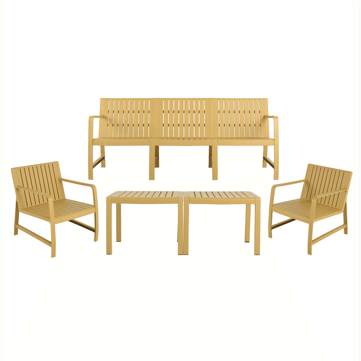 5-Piece Indoor Outdoor Waterproof Polypropylene Furniture Set
