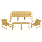 5-Piece Indoor Outdoor Waterproof Polypropylene Furniture Set