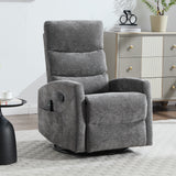 Heat Massage Recliner Chair With Swivel Rocker And Lumbar