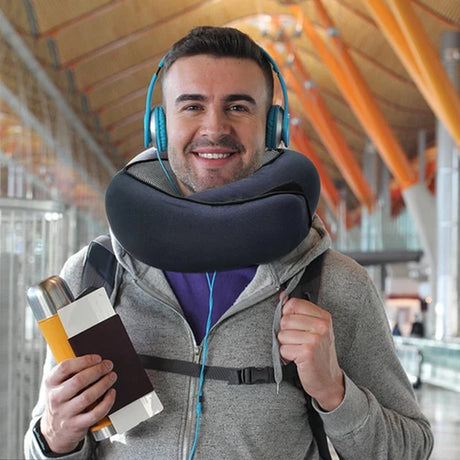 Neck Travel Pillow Memory Foam Neck Pillow Comfort Compact Ergonomic for Travel