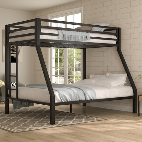 MUTICOR Metal Bunk Bed Twin over Full Size, 【Frame Only No Mattress】Heavy Duty Sturdy Frame with 12" Under-Bed Storage for Teen & Adults #Tiktokshopbacktoschool