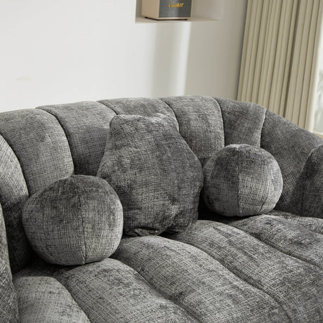 High Density Foam Chenille Bean Bag Lounge Chair - Sleep Galleria