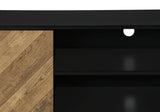 72-Inch Contemporary Brown And Black TV Stand Console - Sleep Galleria