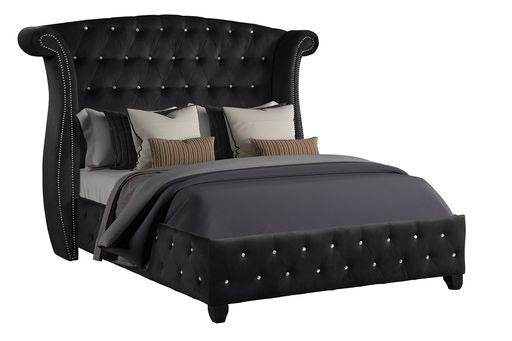 Sophia Full Size Crystal Tufted Upholstered Bed Frame