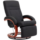 Adjustable Swivel Recliner Chair With Footrest And Padded Arms