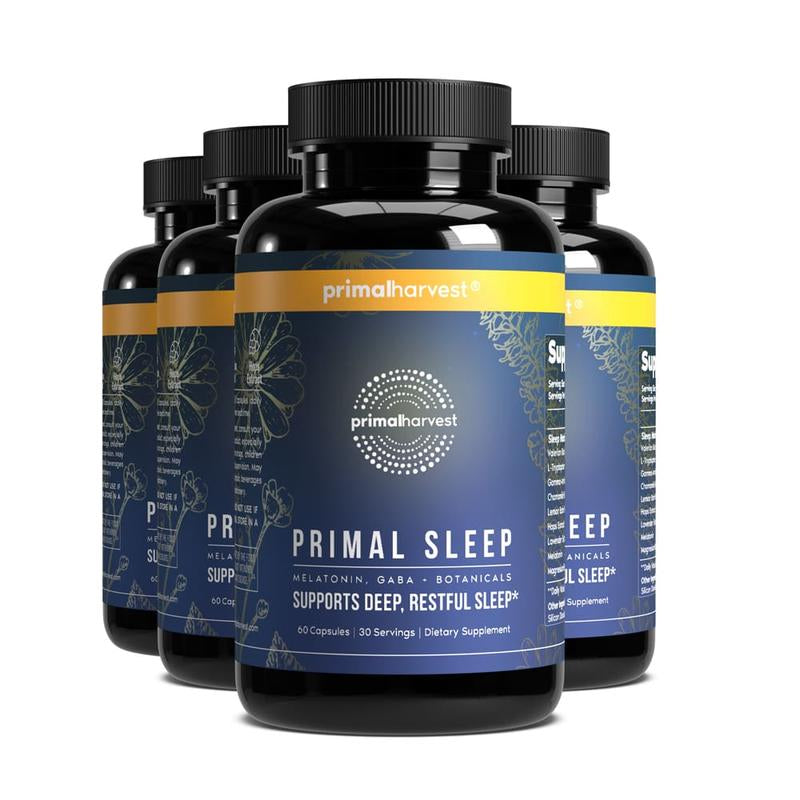 Primal Sleep - the Essential Sleep Support Supplement for Deep, Restful Sleep. with Lavender, Valerian Root and Melatonin. 60 Capsules
