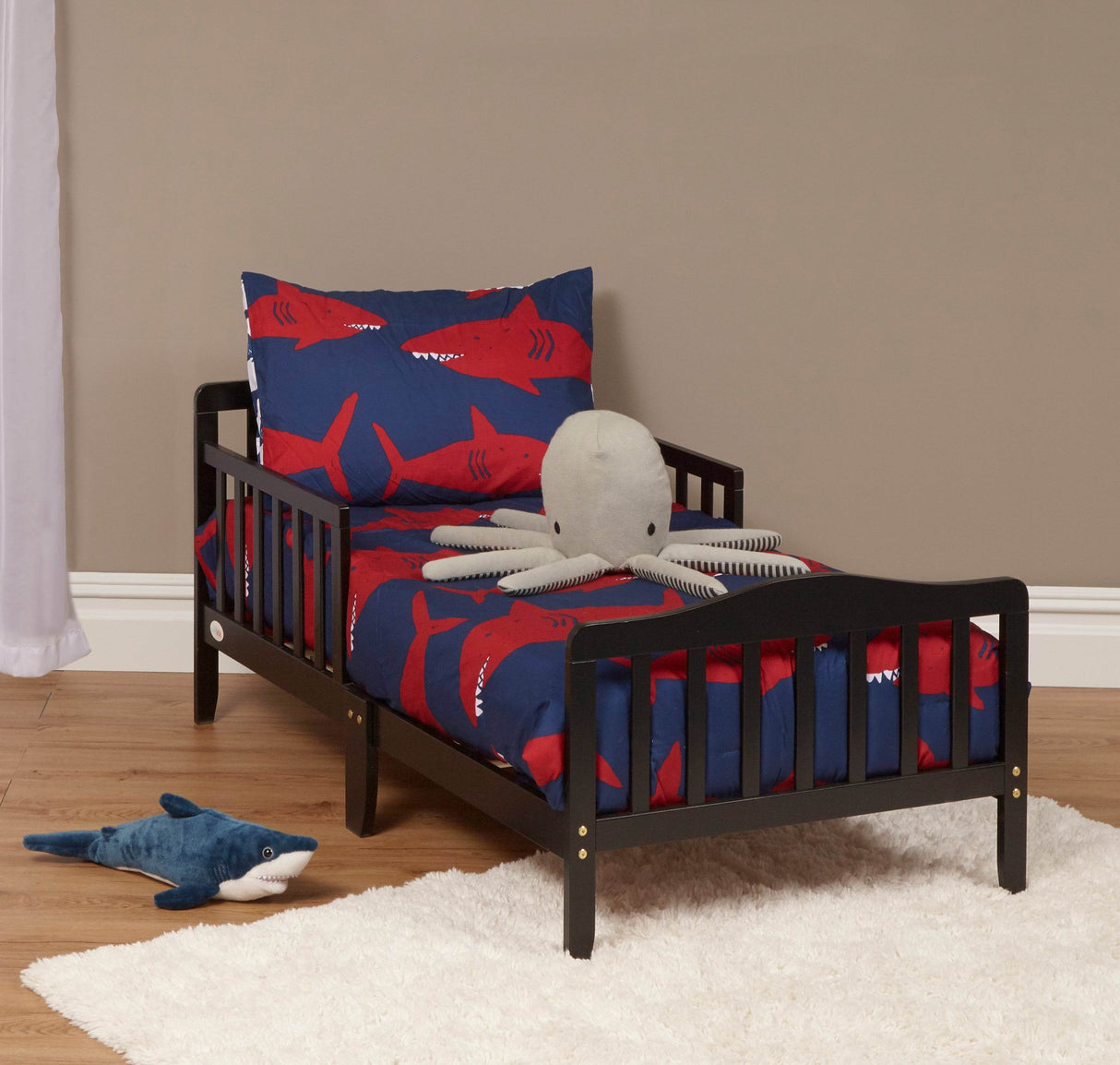 Solid Wood Blaire Toddler Bed With Safety Rails