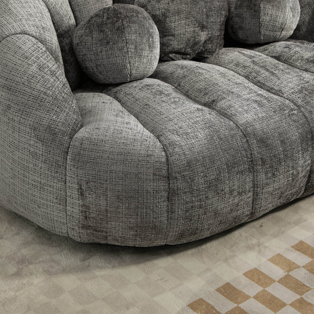High Density Foam Chenille Bean Bag Lounge Chair - Sleep Galleria