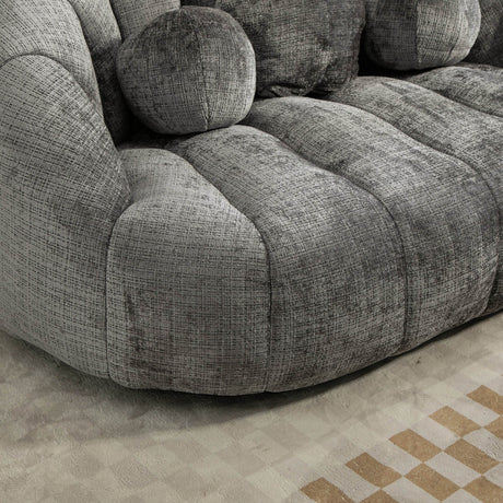 High Density Foam Chenille Bean Bag Lounge Chair - Sleep Galleria