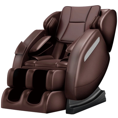 Massage Chair, Full Body Recliner with Zero Gravity Chair, Air Pressure, Bluetooth, Heat and Foot Roller Included, Black
