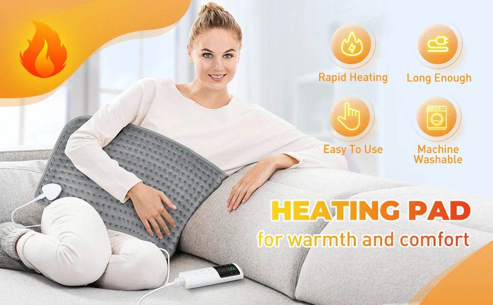 Electric Heated Plush Micro - Plush Heating Pad - AFDEAL - Sleep Galleria