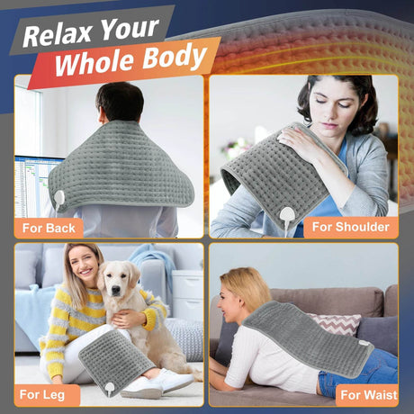 Electric Heated Plush Micro - Plush Heating Pad - AFDEAL - Sleep Galleria