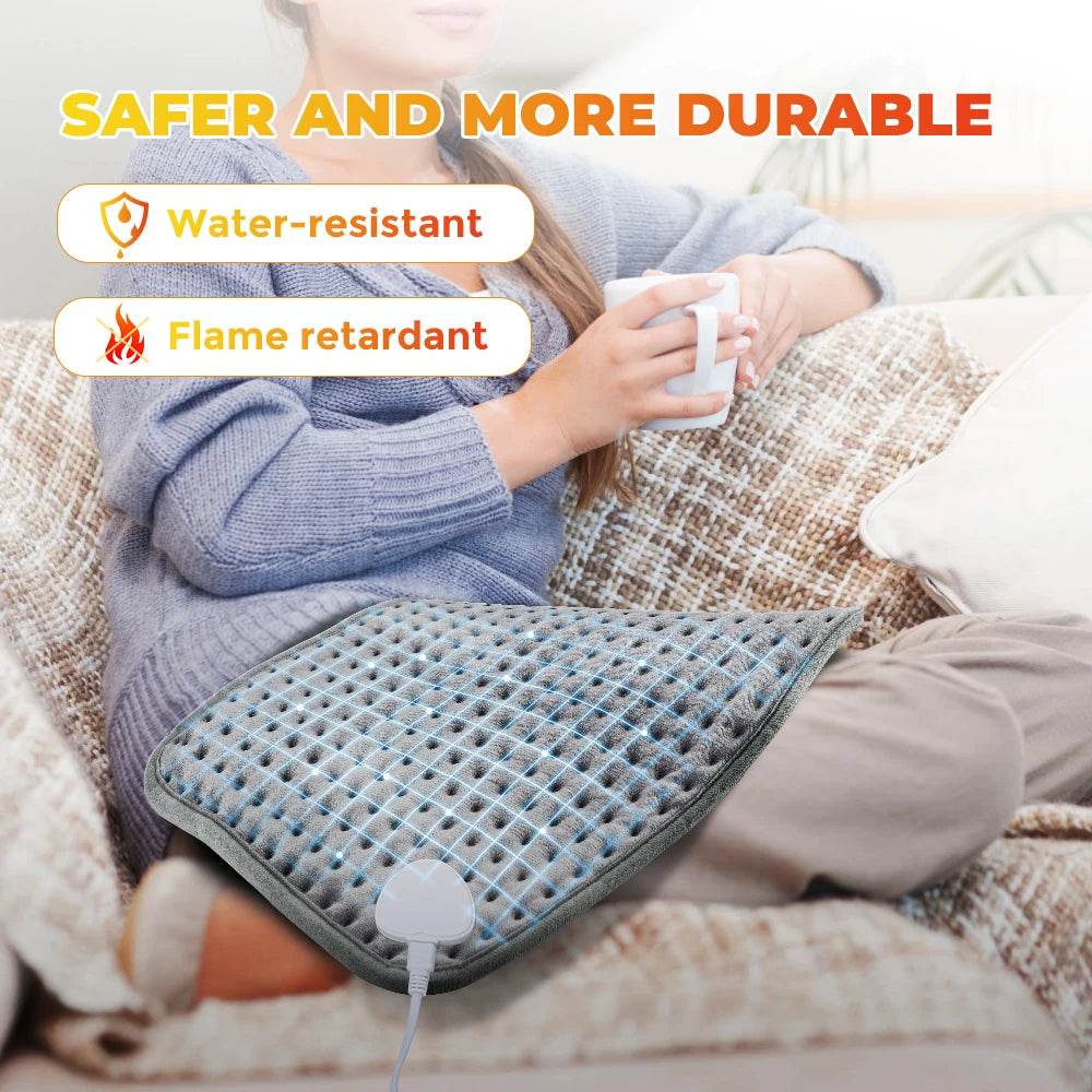 Electric Heated Plush Micro - Plush Heating Pad - AFDEAL - Sleep Galleria
