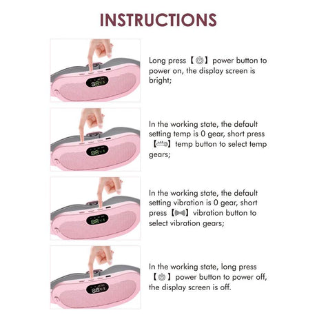Electric Heating Menstrual Pain Relief Massage Belt - agdoad - Sleep Galleria