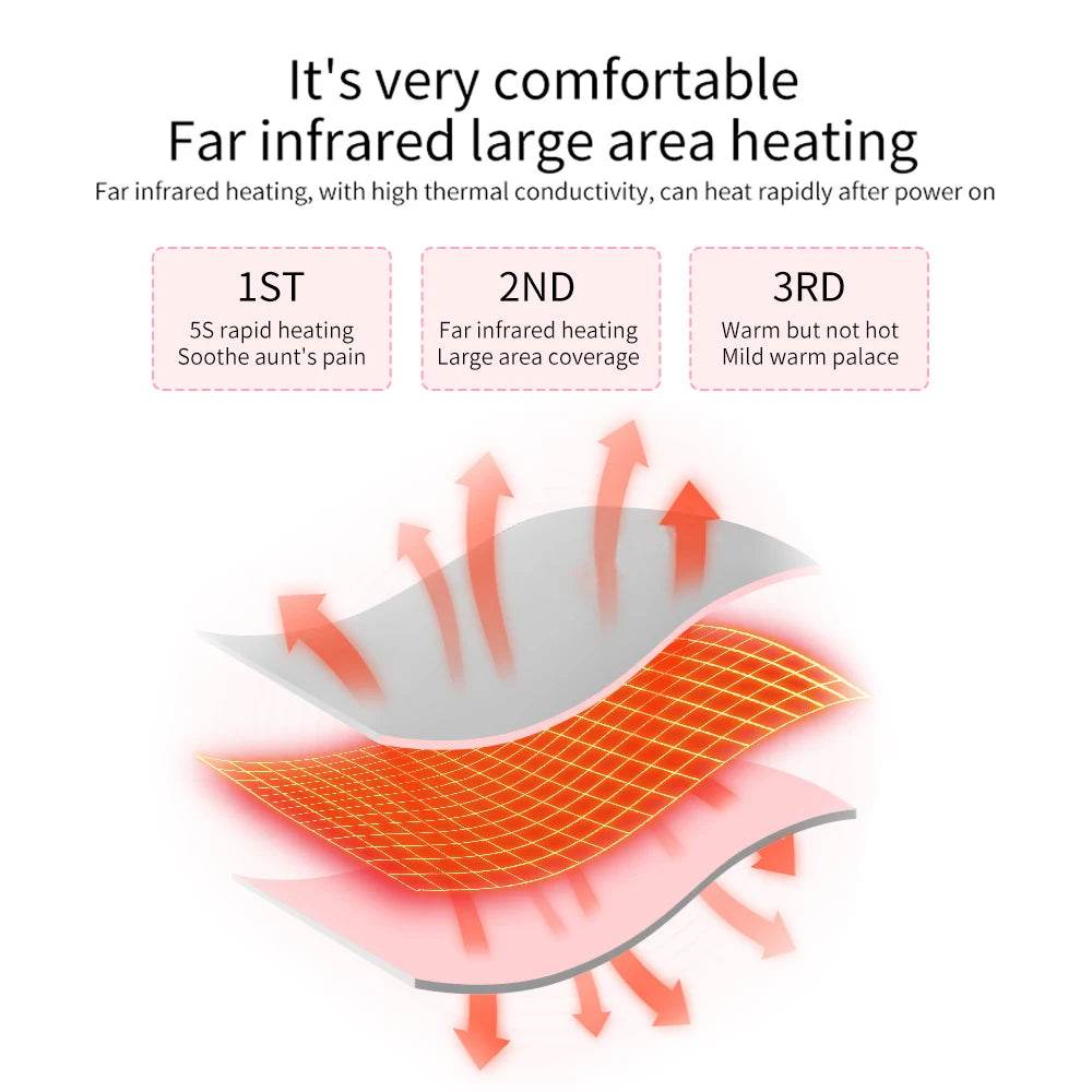 Electric Heating Menstrual Pain Relief Massage Belt - agdoad - Sleep Galleria