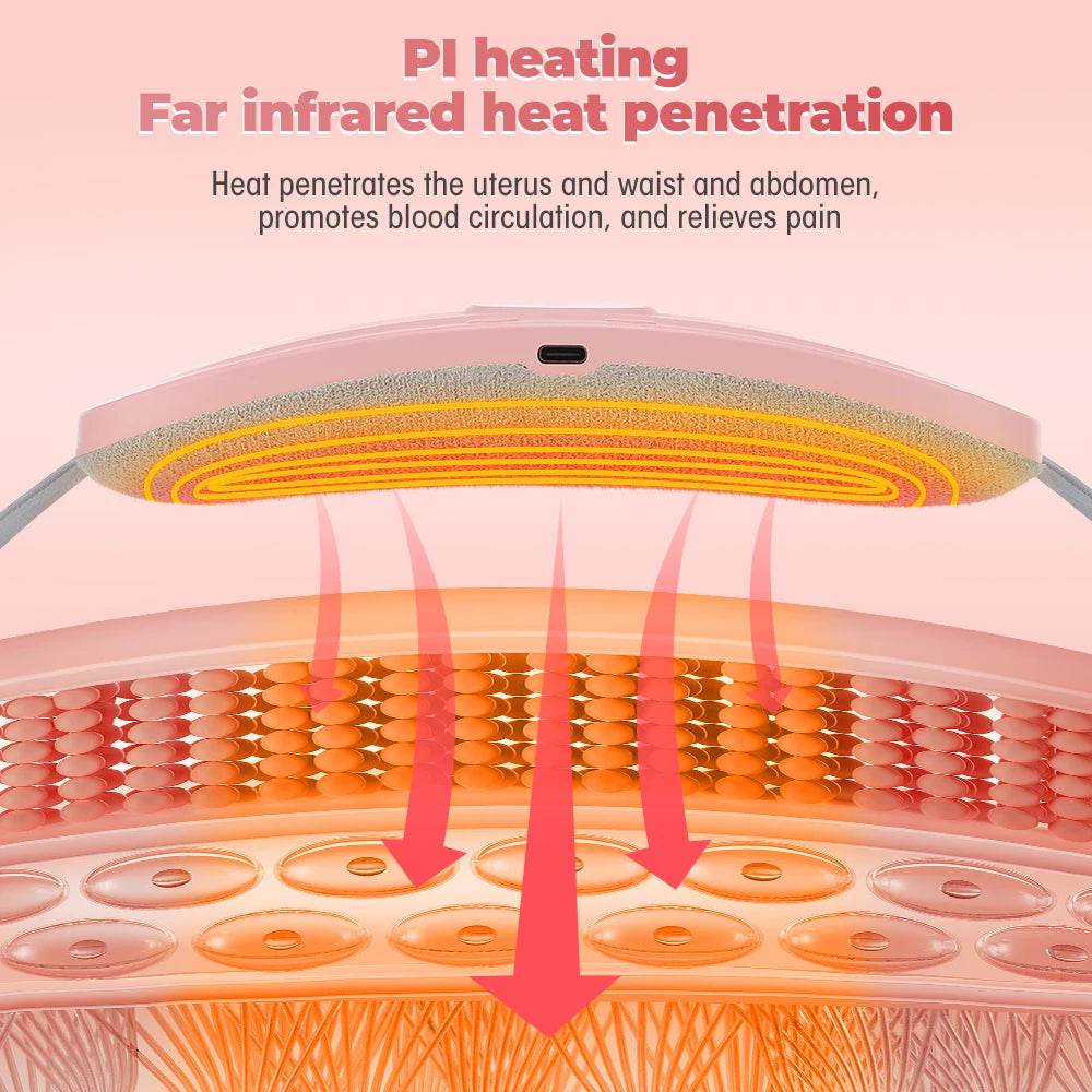Electric Heating Menstrual Pain Relief Massage Belt - agdoad - Sleep Galleria