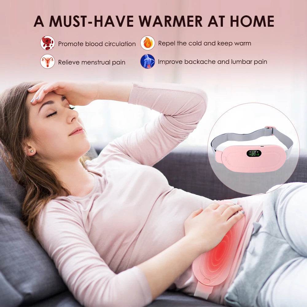 Electric Heating Menstrual Pain Relief Massage Belt - agdoad - Sleep Galleria