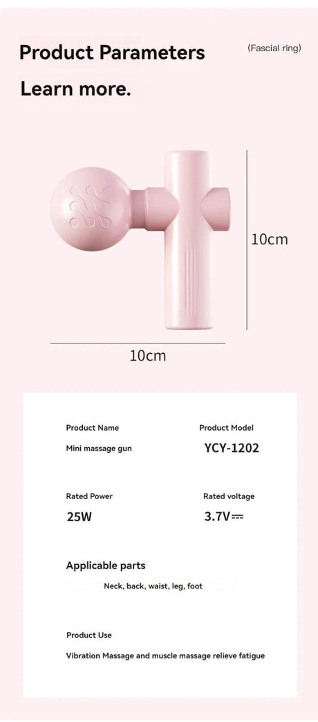 USB Mini Portable Muscle Relaxation Massage Gun Device - AIBOULLY - Sleep Galleria