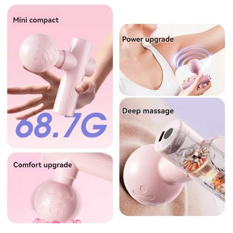 USB Mini Portable Muscle Relaxation Massage Gun Device - AIBOULLY - Sleep Galleria