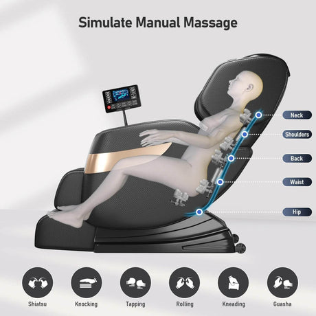 Full Body Zero - Gravity Airbag Heat Therapy Massage Chair - AIVEISI - Sleep Galleria