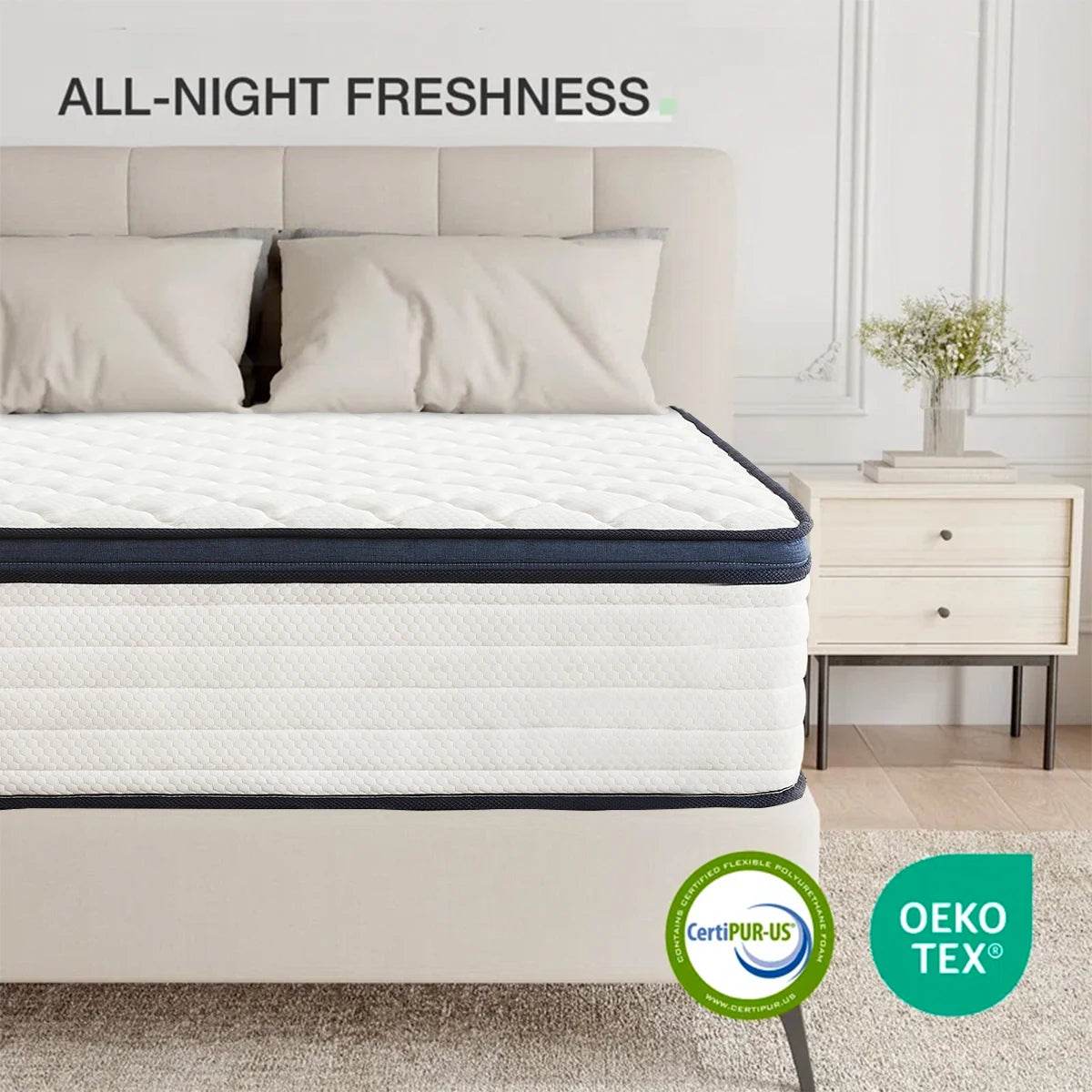 Gel Memory Foam Hybrid Mattress with Pressure Relief and Motion Isolation - Sleep Galleria