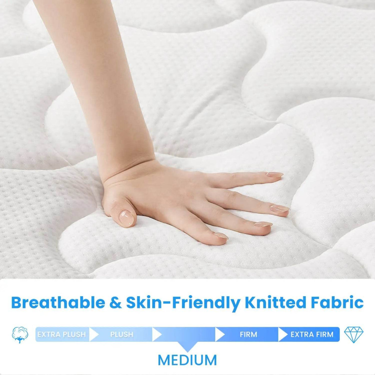 Medium Firm Hybrid Mattress with Gel Memory Foam and Pressure Relief - Sleep Galleria