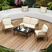 4-Piece Outdoor Patio Furniture Set With Cushions - Sleep Galleria