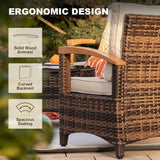 9-Piece Half-Moon Outdoor Patio Furniture Set - Sleep Galleria