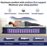 Medium Hybrid Gel Memory Foam Pocket Spring Mattress - Sleep Galleria