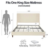 Modern Upholstered Platform Bed Frame - Sleep Galleria