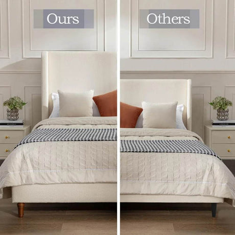 Modern Upholstered Platform Bed Frame - Sleep Galleria