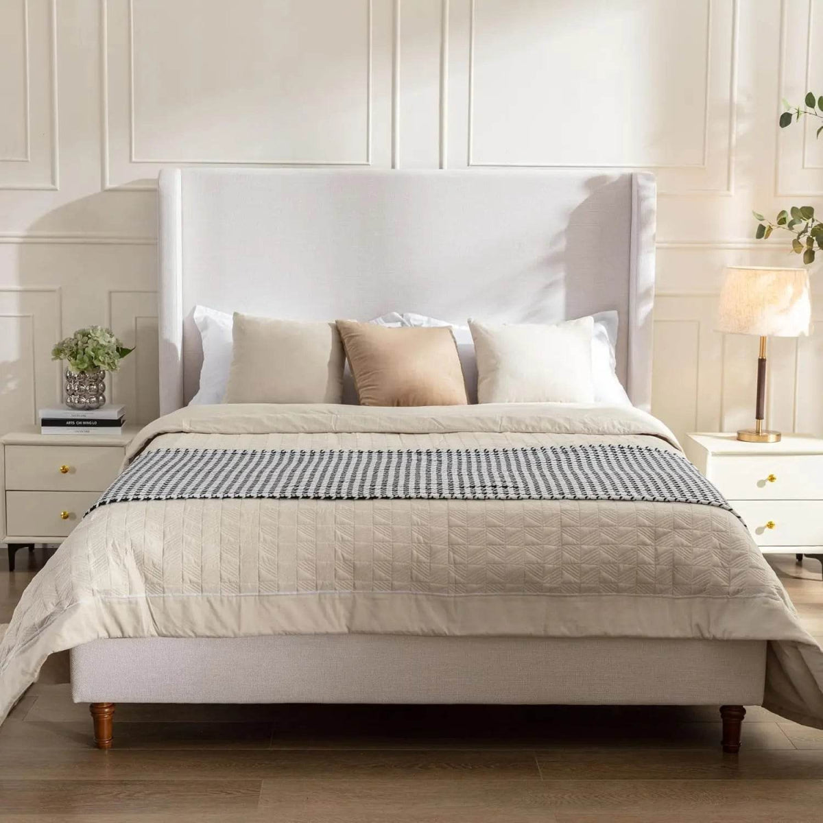 Modern Upholstered Platform Bed Frame - Sleep Galleria