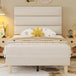 Velvet Upholstered Platform Bed Frame With Noise - Free Support - ANGDUO - Sleep Galleria