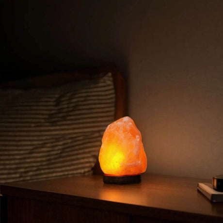 Himalayan Salt LED Night Light with Base - Apwikoger - Sleep Galleria