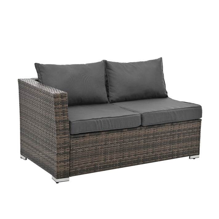 4-Piece Brown PE Rattan Outdoor Patio Furniture Set - Sleep Galleria