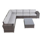 LSI Wicker Outdoor 10-Piece Seating Group With Cushions