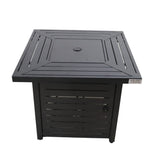 Steel Propane Adjustable Flame Stainless Steel Fire Pit Table