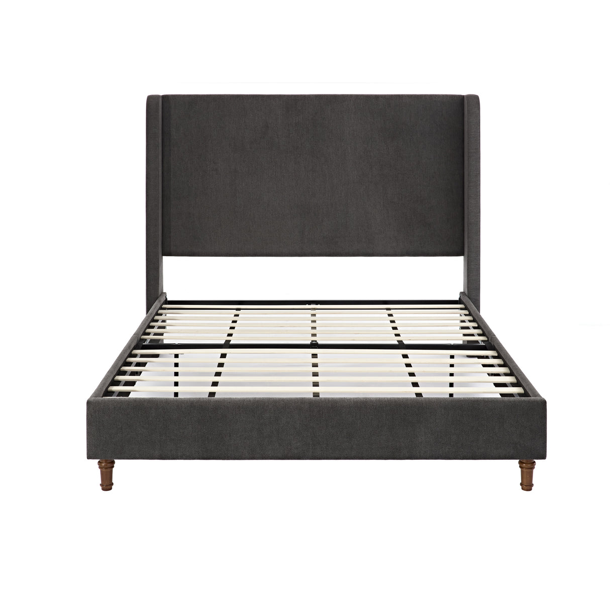 Queen Contemporary Velvet Upholstered Bed Frame