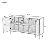 Modern Gray MDF TV Stand With Adjustable Shelf - Sleep Galleria