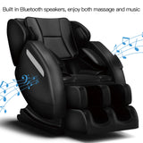 Massage Chair, Full Body Recliner with Zero Gravity Chair, Air Pressure, Bluetooth, Heat and Foot Roller Included, Black