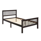 Twin Solid Wood Platform Bed Frame With Headboard And Footboard