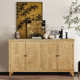 Brown Vintage Corner MDF Accent Storage Cabinet - Sleep Galleria
