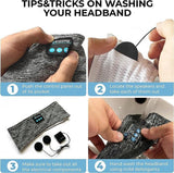 Sleep Centre Sleep Band, Headband Headphones, Sleep ASMR, Sleep Headphones Adjustable, Sleeping Headphones Comfortable Headband with Thin Speaker Microphone, ASMR Headphones, on Earon Ear