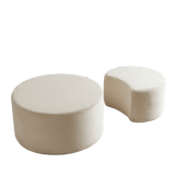Set of 2 Upholstered Foam Ottoman Coffee Tables - Sleep Galleria